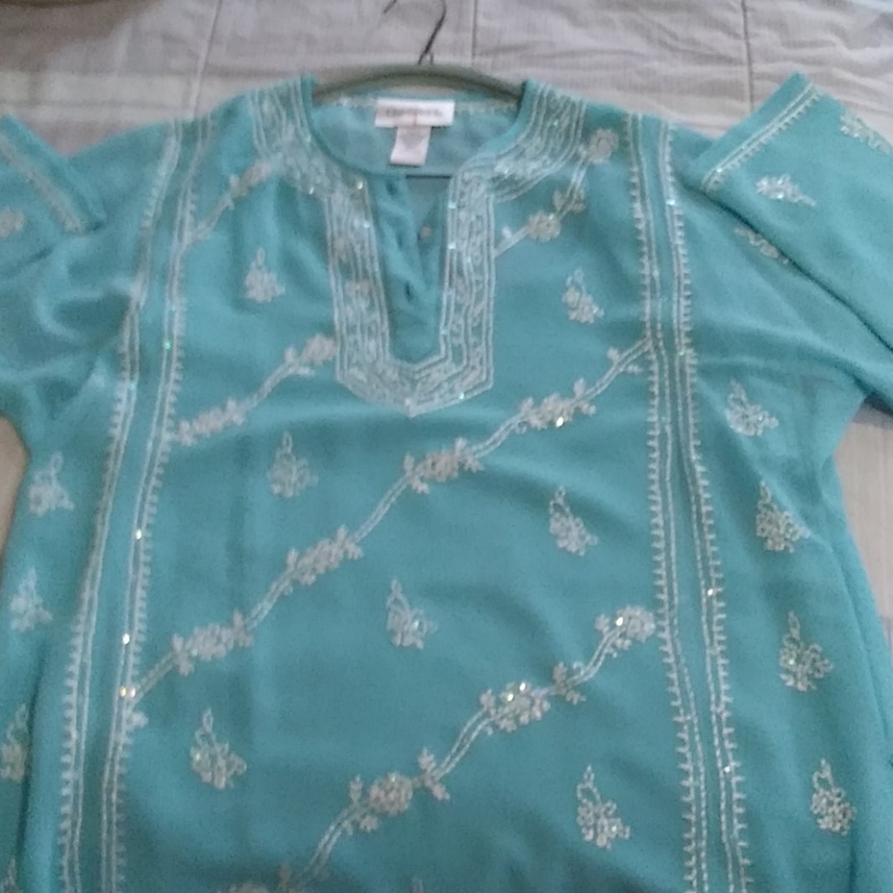 Chadwicks two-piece polyester top